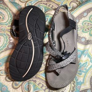 Gray Chacos; size 8.5